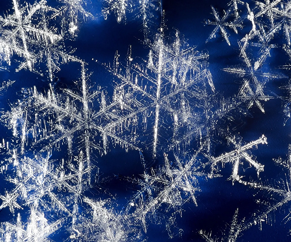 Salt Crystal Snowflakes